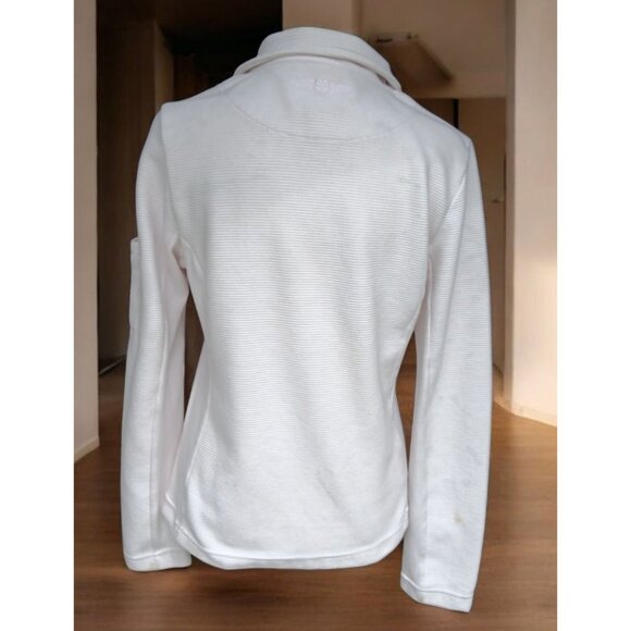 VTG The Ritz Carlton Dove Mountain Arizona Womens White Ribbed Jacket Full Zip M - Picture 8 of 16